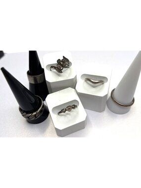 6 Vintage Sterling Silver Rings | Marked 925 | Sizes 6-13 | Restore, Resell